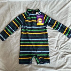 NWT Striped Seed Heritage Baby Rashsuit/Swimsuit - 18-24 Month